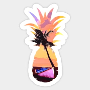 Cute Pineapple Hawaiian Sticker